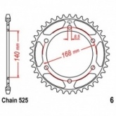 Звезда задняя Esjot 50-29041-41