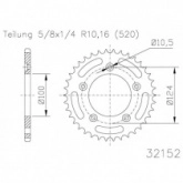 Звезда задняя Esjot 50-32152.43