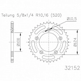 Звезда задняя Esjot 50-32152.45 