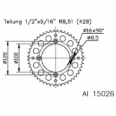 Звезда задняя Esjot 51-15026.54