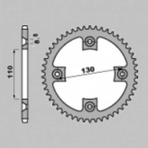 Звезда задняя Grosskopf ALU4306.53 Black
