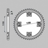 Звезда задняя Grosskopf ALU4306.54 Black