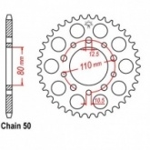 Звезда задняя JR RMT1334.45