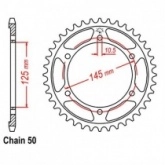 Звезда задняя JR RMT865.43