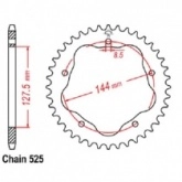 Звезда задняя JT JTA752.42 Black