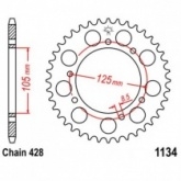 Звезда задняя JT JTR1134.48