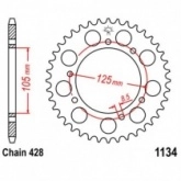 Звезда задняя JT JTR1134.51