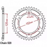 Звезда задняя JT JTR1301.42