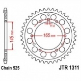 Звезда задняя JT JTR1311.43