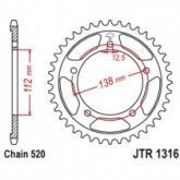 Звезда задняя JT JTR1316.39