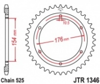 Звезда задняя JT JTR1346.44