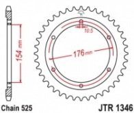 Звезда задняя JT JTR1346.44