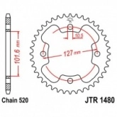 Звезда задняя JT JTR1480.38