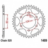 Звезда задняя JT JTR1489.40