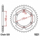 Звезда задняя JT JTR1821.47