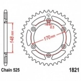 Звезда задняя JT JTR1821.47