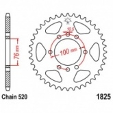 Звезда задняя JT JTR1825.42