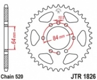 Звезда задняя JT JTR1826.46