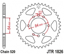 Звезда задняя JT JTR1826.46