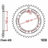Звезда задняя JT JTR1839.56