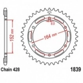 Звезда задняя JT JTR1839.56