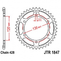 Звезда задняя JT JTR1847.48