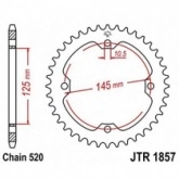 Звезда задняя JT JTR1857.47