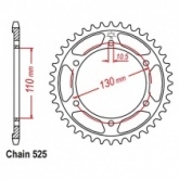 Звезда задняя JT JTR1876.44 Black