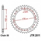 Звезда задняя JT JTR2011.45