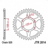 Звезда задняя JT JTR2014.46
