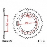 Звезда задняя JT JTR3.47 Black