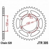 Звезда задняя JT JTR305.46