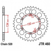 Звезда задняя JT JTR460.47