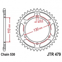 Звезда задняя JT JTR479.45 Black