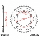 Звезда задняя JT JTR482.47
