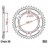Звезда задняя JT JTR502.48