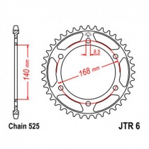 Звезда задняя JT JTR6.41