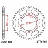 Звезда задняя JT JTR696.43