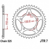 Звезда задняя JT JTR7.44
