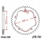 Звезда задняя JT JTR751.38