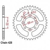 Звезда задняя JT JTR802.41