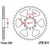 Звезда задняя JT JTR811.46