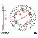 Звезда задняя JT JTR853.51