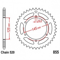 Звезда задняя JT JTR855.47