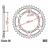 Звезда задняя JT JTR865.39