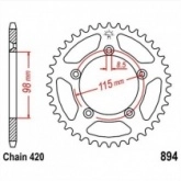 Звезда задняя JT JTR894.48
