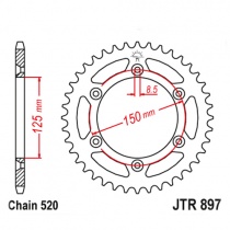 Звезда задняя JT JTR897.52SC