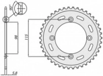 Звезда задняя Sunstar 1-1390-48