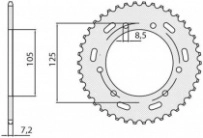 Звезда задняя Sunstar 1-2446-50