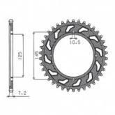Звезда задняя Sunstar 1-2539-59